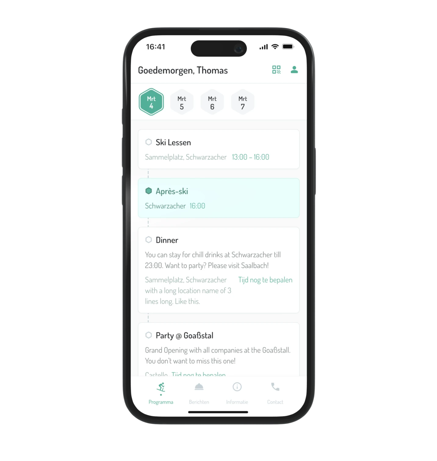 app van Fruhstuk met programma